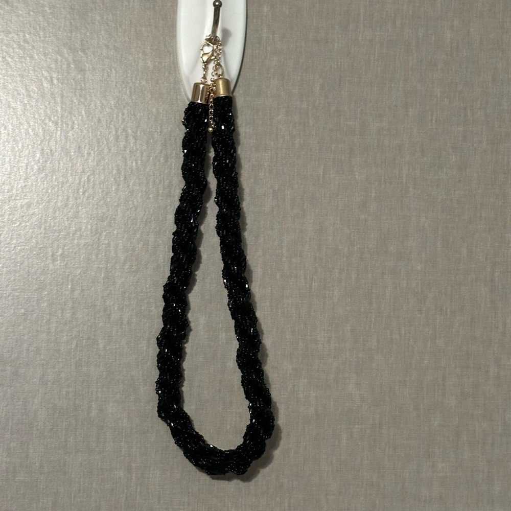 Black Beaded Necklace